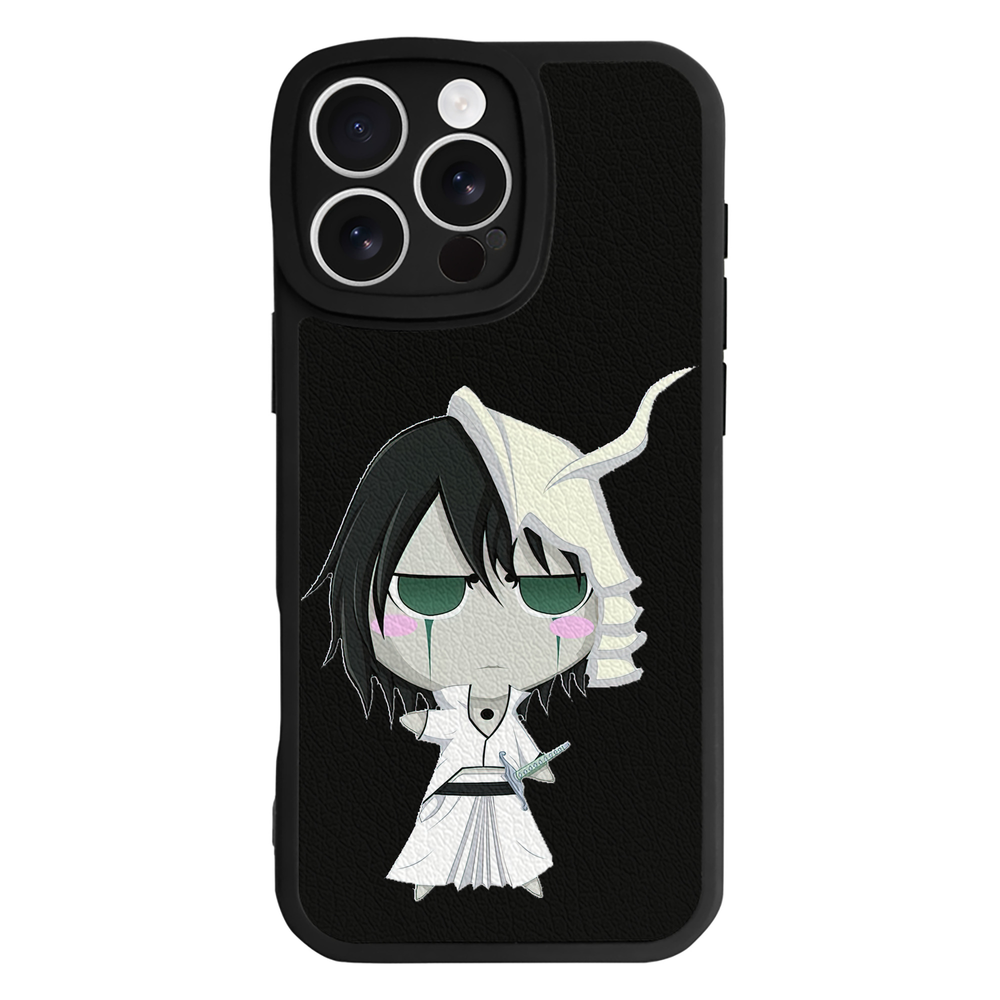 （画像用） ブリーチ ウルキオラ·シファー BLEACH Ulquiorra cifer 【iPhone 16シリーズ対応】シリコンスマホケース（レザー調） 材質：シリコン